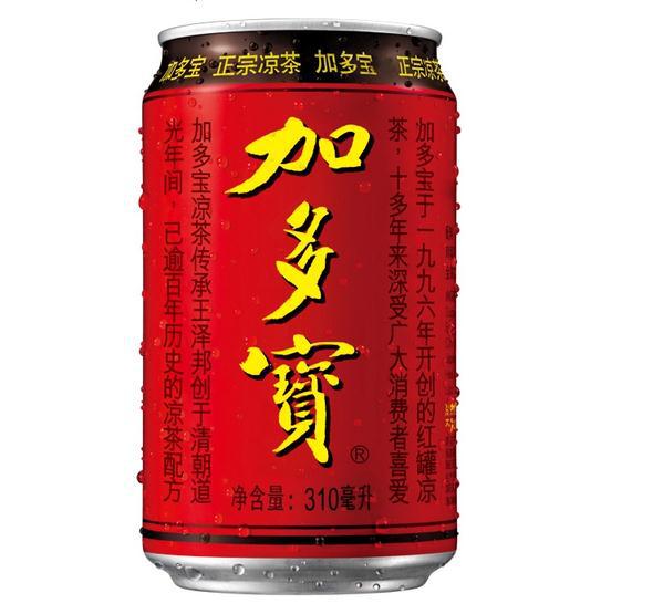 批发销售 加多宝正宗凉茶植物饮料 310ml*24听装加多宝凉茶