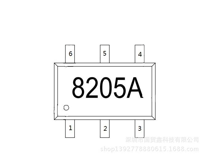 特价供应 20v 低压双nmos mc8205a 电子ic 贴片mos管 技术支