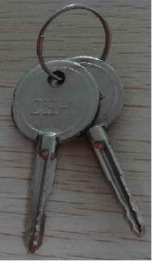 圆锁MS408-1(花孔锁片)钥匙图