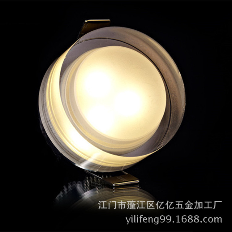 LED天花灯 亚克力天花灯 LG芯片 85~265V水晶射灯筒灯过道灯背景墙工程灯