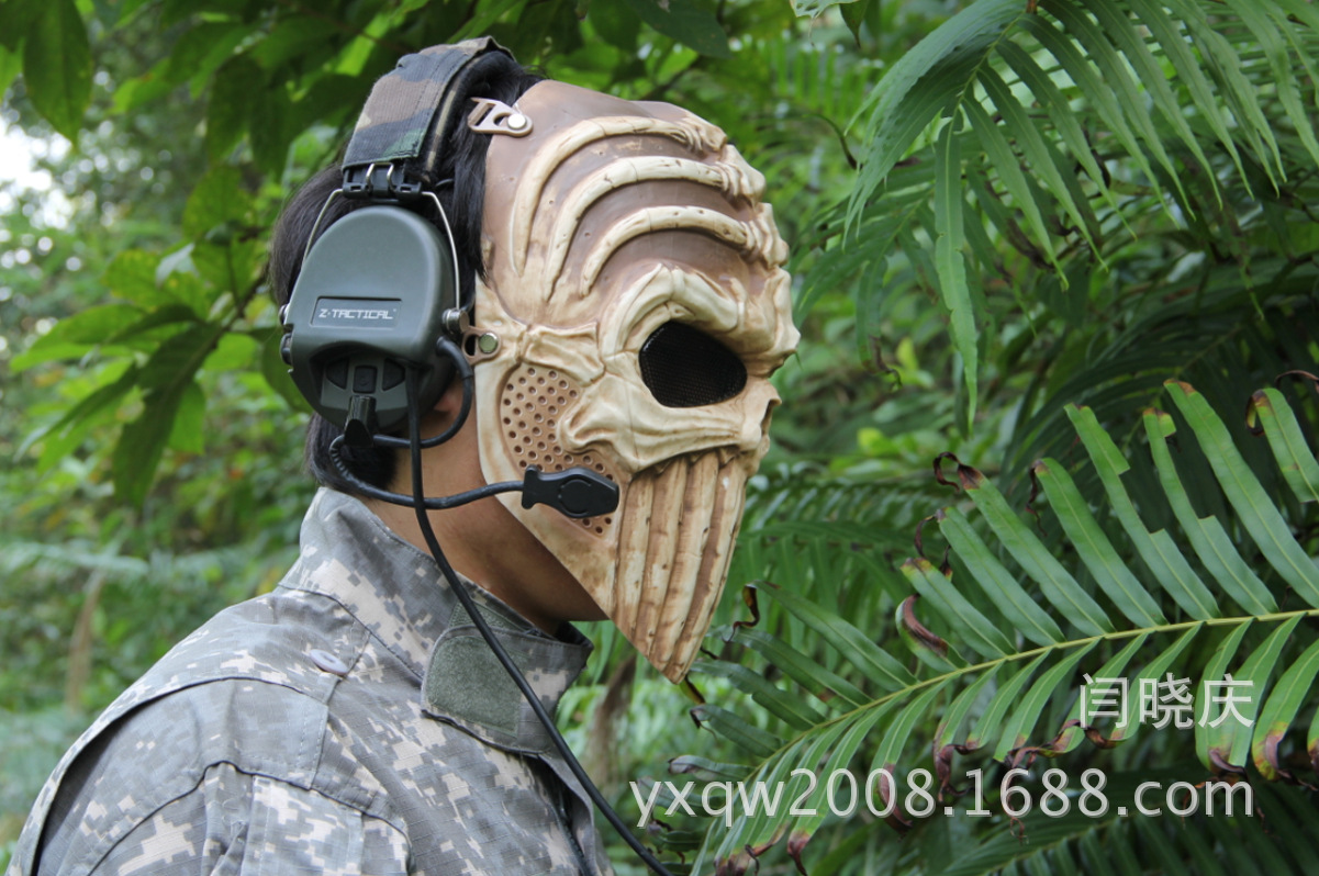 dc-07野战面具 脊柱款面罩塑料版 骷髅面具cs防护装备