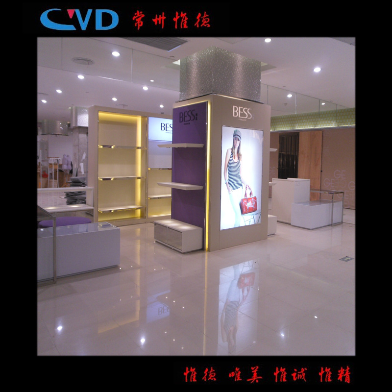 订制 包包展柜　连锁店箱包展示柜,皮具皮包陈列柜