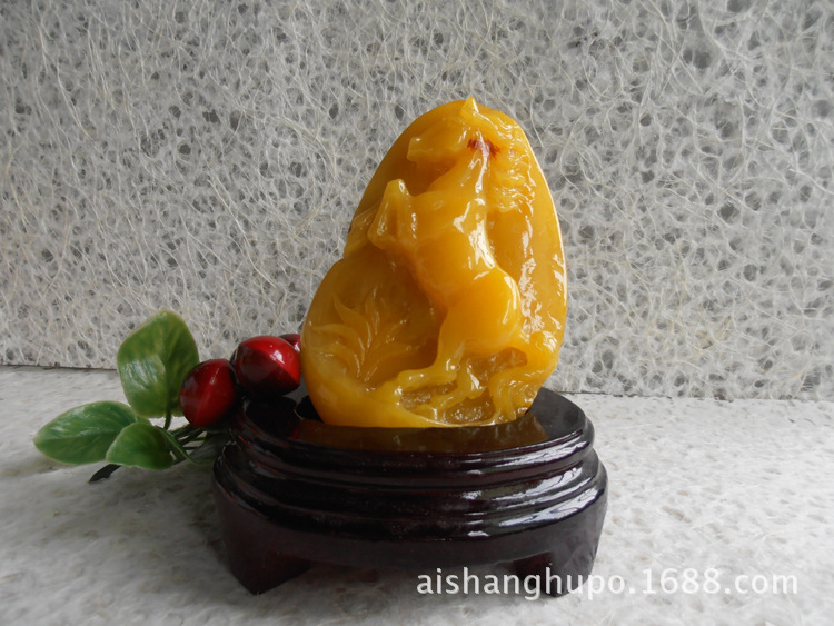 琥珀摆件18-2