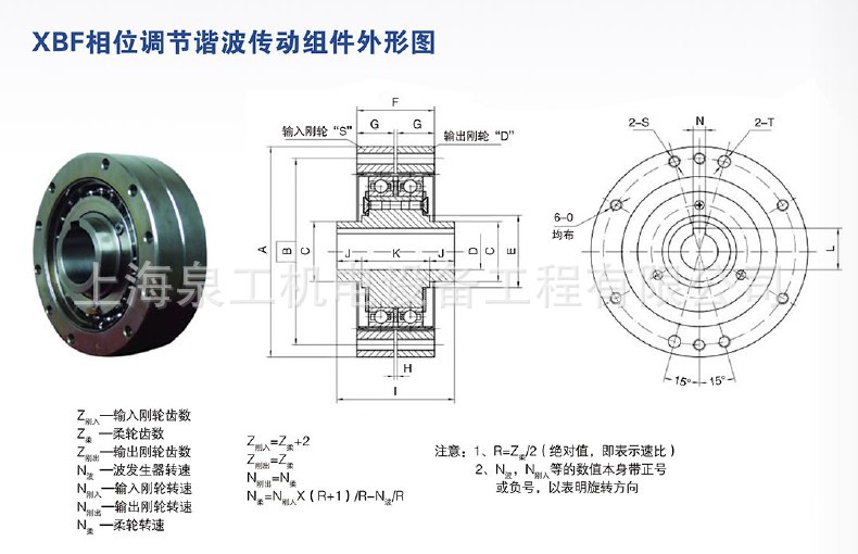 HC-XBF系列相位调节谐波减速机钢轮柔轮波发生器三大件厂家直销
