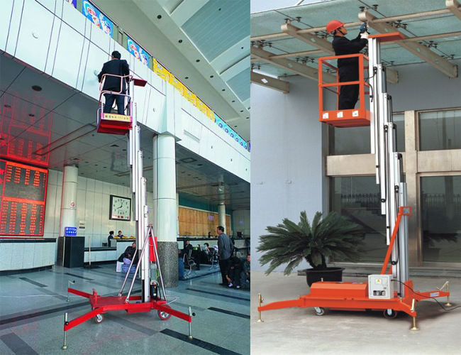 单柱铝合金升降机1