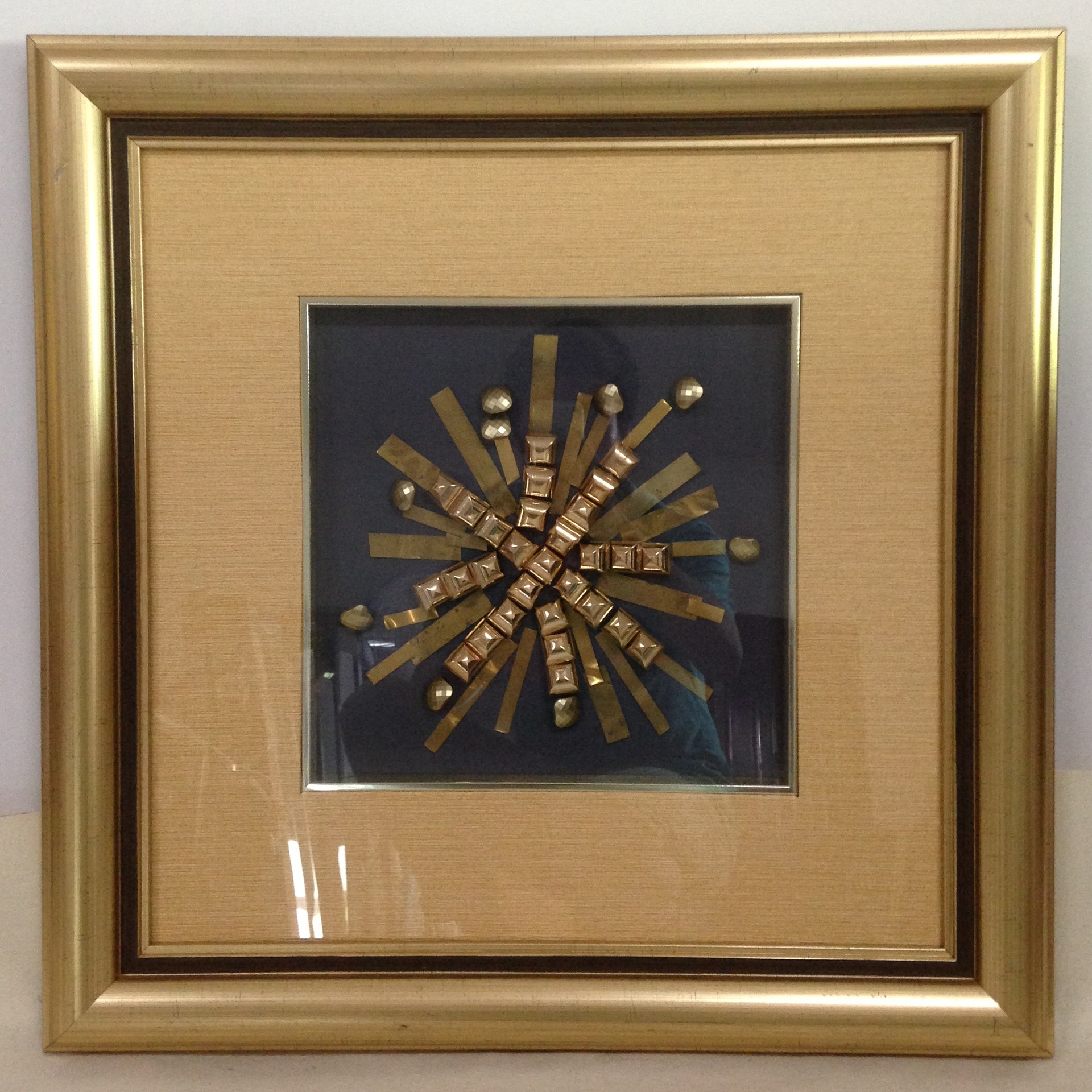 木质金框装饰画 实物装裱 立体创意挂画 家居工艺画 软装壁挂图片_6