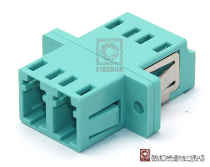 LC 双通带法兰青绿色适配器1