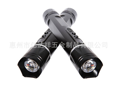 厂家供应电子巡更手电筒外壳加工 铝合金手电筒加工
