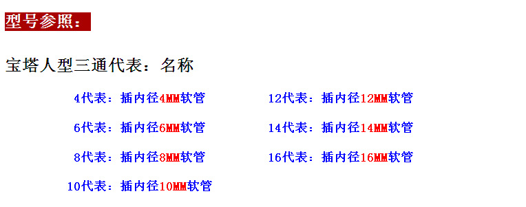 宝塔人型三通细节