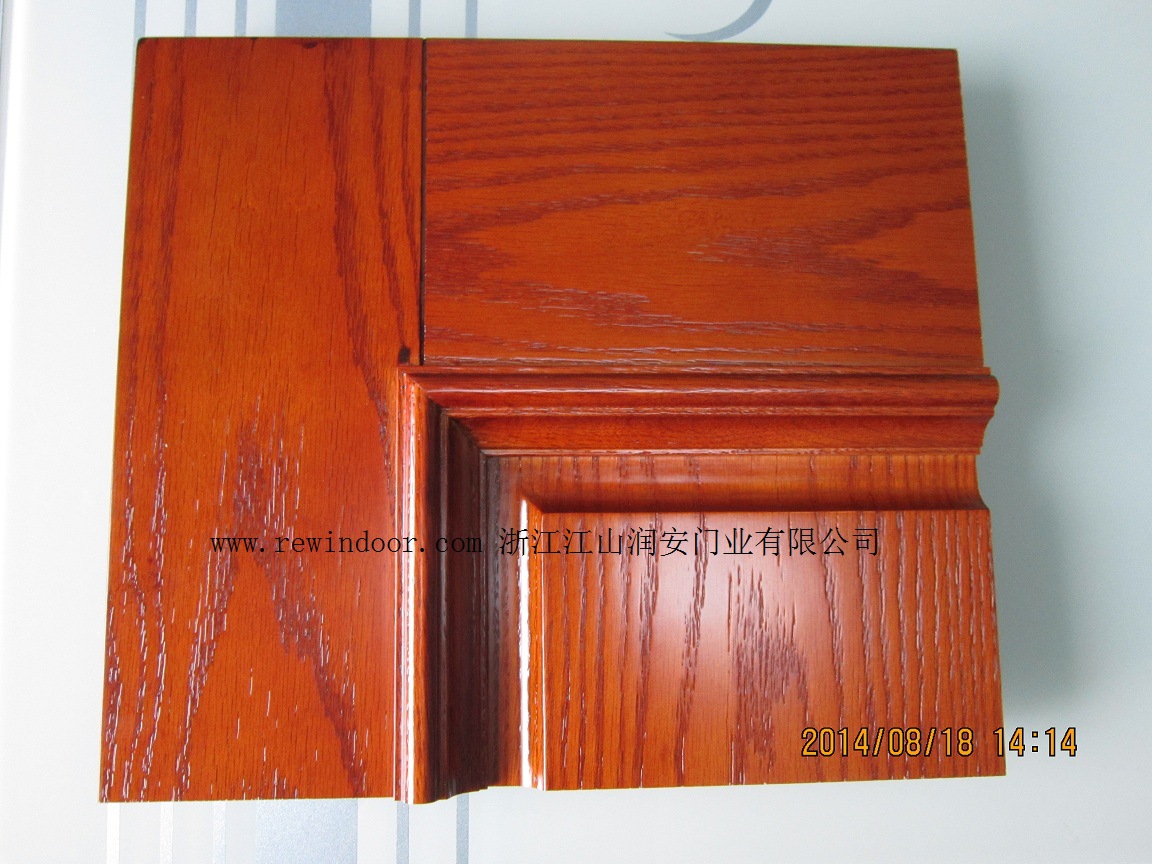 润安C812阳光开放拼装扣线门小样(红橡扣线)2