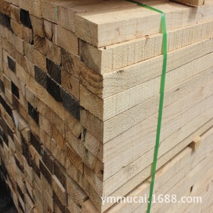 全国招商铁杉松木厂家直接加工 可用于建筑水泥混合模板支柱木方材料