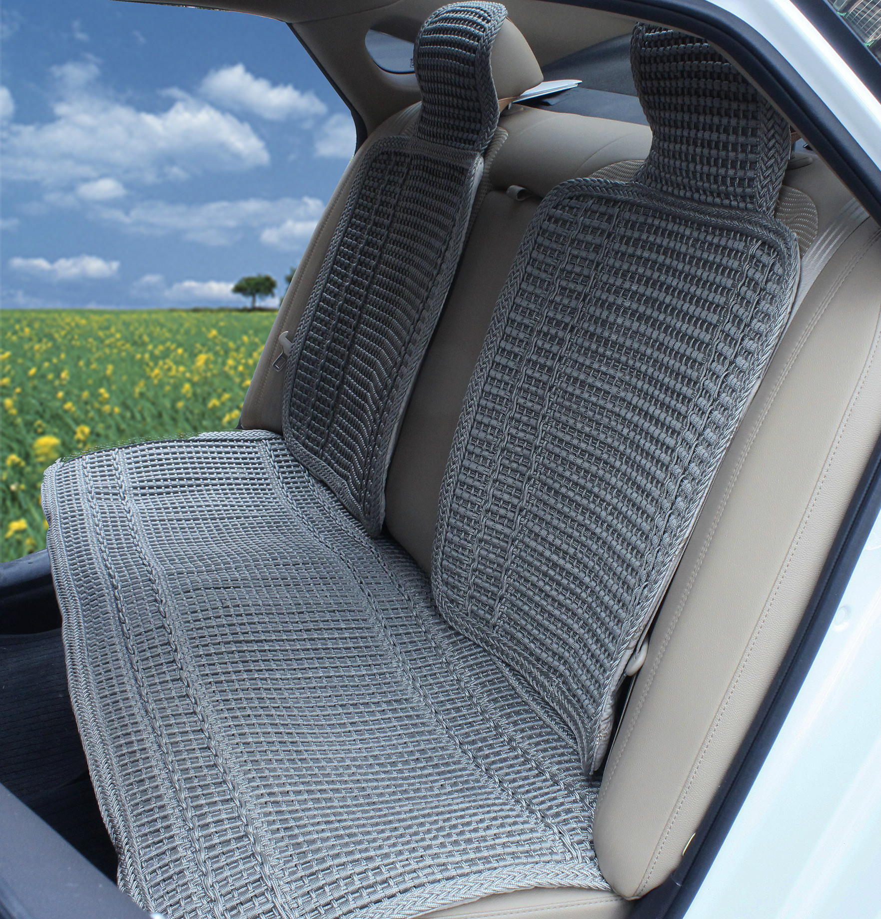 汽车坐垫夏季 坐垫冰丝面料 汽车用品直销座套t-510