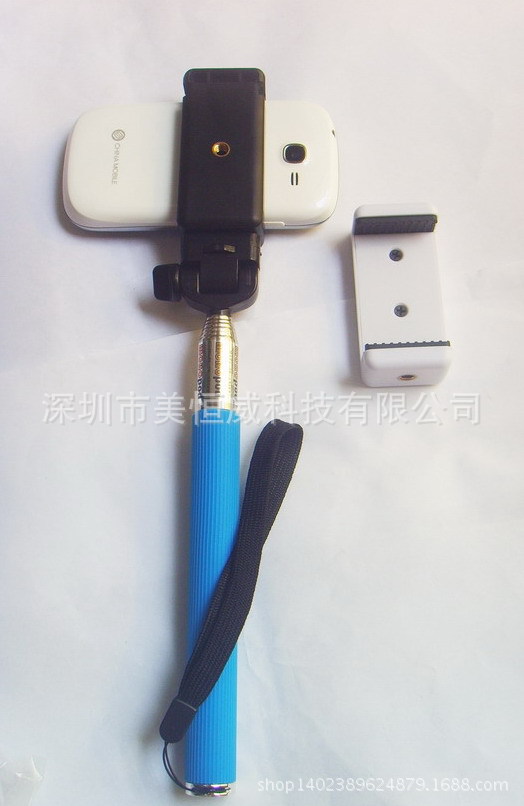 一字型韩版自拍杆夹子monopod可用手机拍摄夹子万能手机夹子