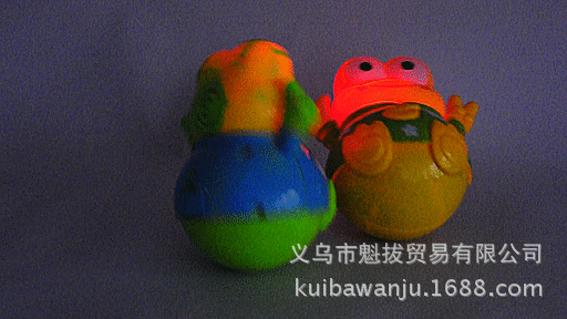 多功能灯光音乐青蛙不倒翁益智玩具 地摊货批发网