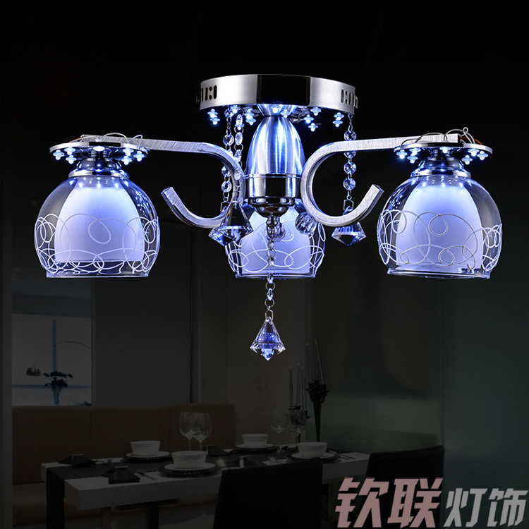 家居吸顶灯 优雅绽放 时尚飘逸 高品质时尚欧美大气水晶吸顶灯 厂家热销批发