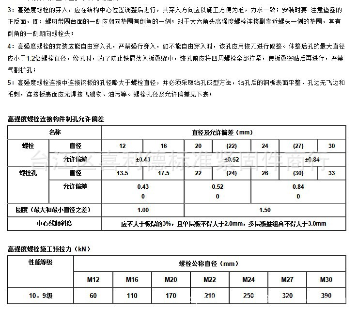 供应10.9级钢结构螺栓m16*90|16*95|16*100|16*110|16*120