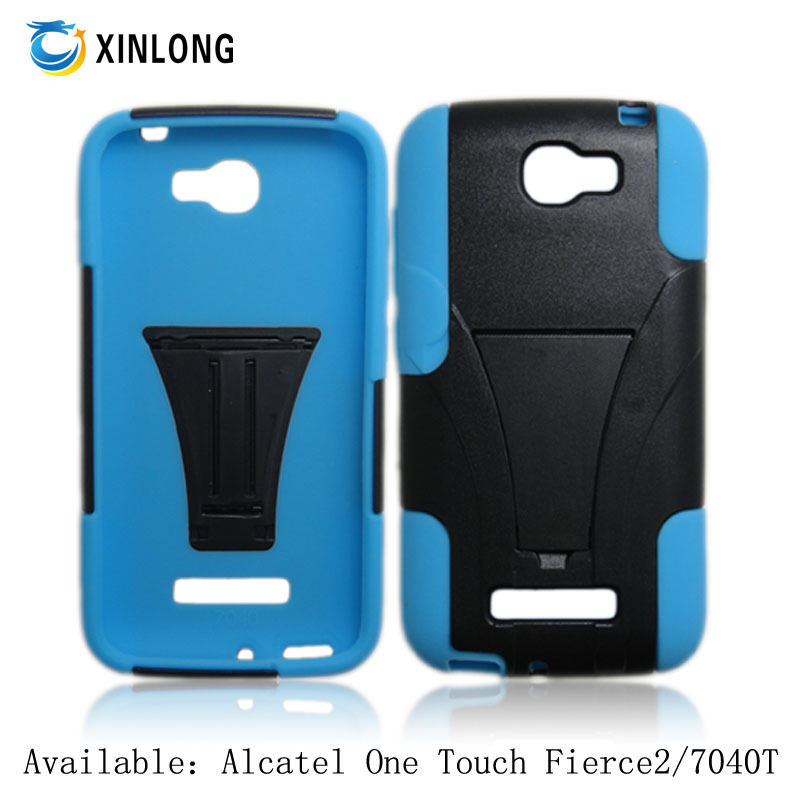 新款欧美,Alcatel,One,Touch,Fierce2,T支架,二合一,手机壳保护套