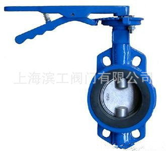 手动衬胶对夹蝶阀02