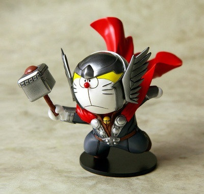 叮当猫 cos换装 雷神8cm.29元