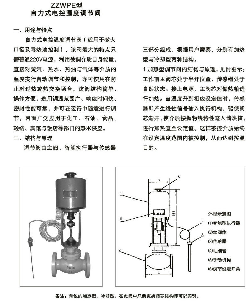 厂家生产 自力式温度调节阀 温度调节阀zzwp-16q