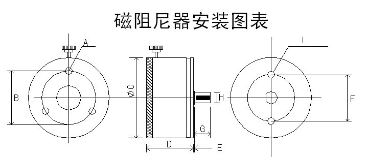 磁阻尼器安裝圖表