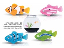 robo fish仿真神奇電動游泳感應電子小丑魚嬰幼兒童洗澡戲水玩具