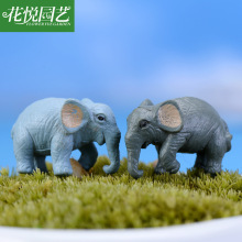苔蘚微景觀裝飾擺件 迷你動漫卡通仿真小象大象公仔玩偶手辦批發
