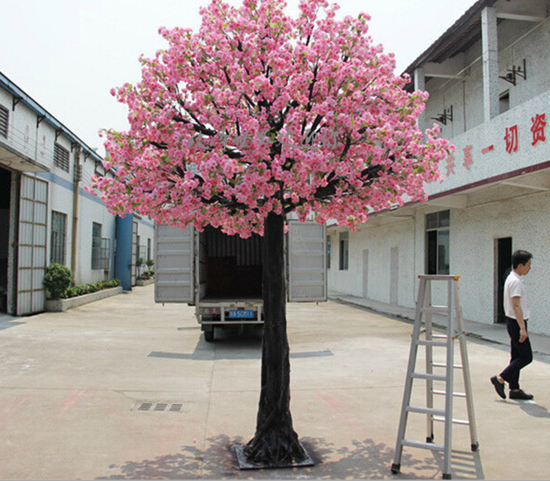 大型高仿真婚庆道具树落地植物樱花树仿真摆件人造花盆景