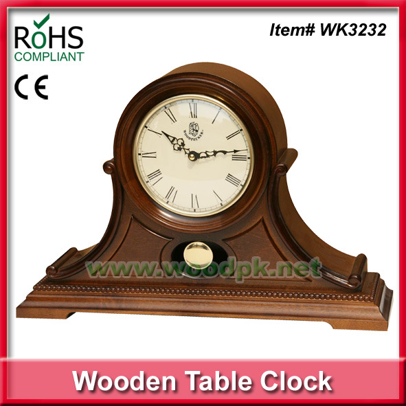 Mantel Clocks Wooden Pendulum Table Clock Antique