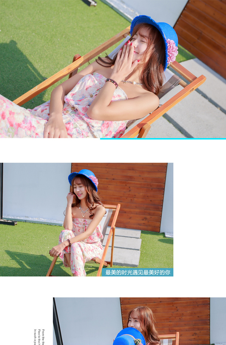 DG1689毛边大花朵草帽 (21)