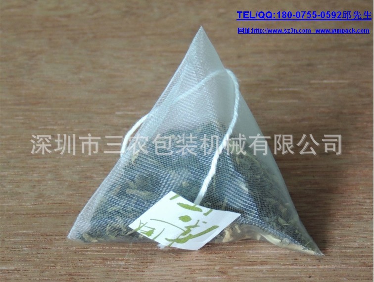 缅甸红茶三角袋泡茶包装机,越南绿茶立体三角茶包自动包装机