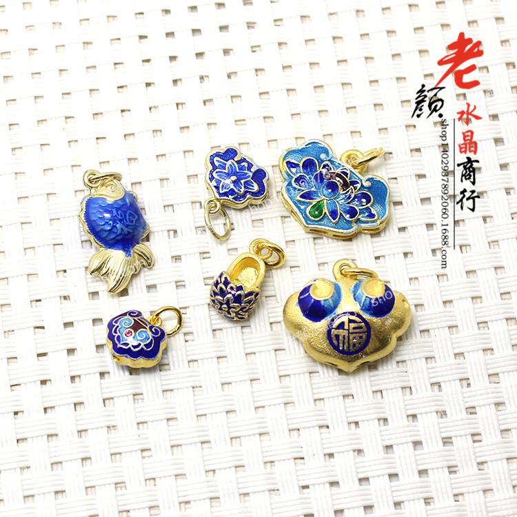 毛线拼贴画鱼-景泰蓝 毛衣链 莲花