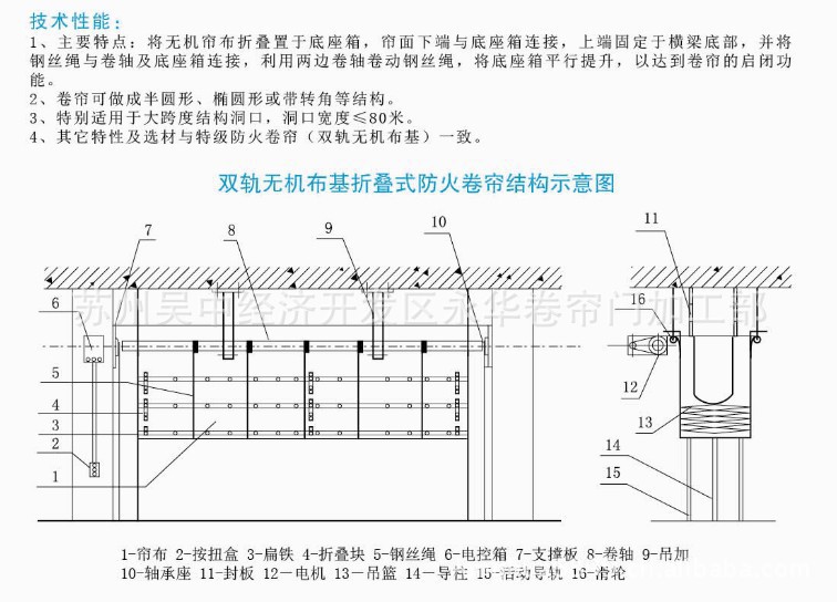 批发供应精品无机防火卷帘门 特级防火卷闸