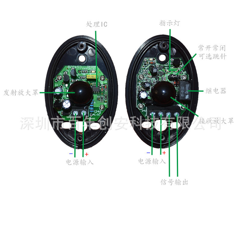 abo-20单光束红外对射 自动门感应器对射,单光束红外对射报警器