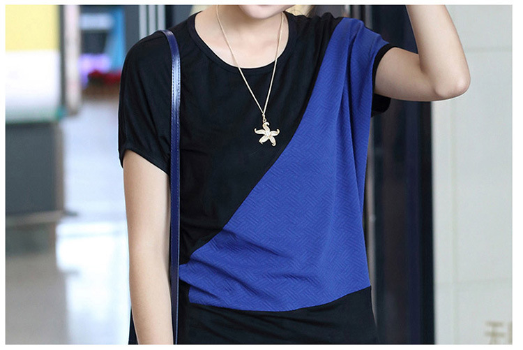 900撞色蝙蝠袖_12