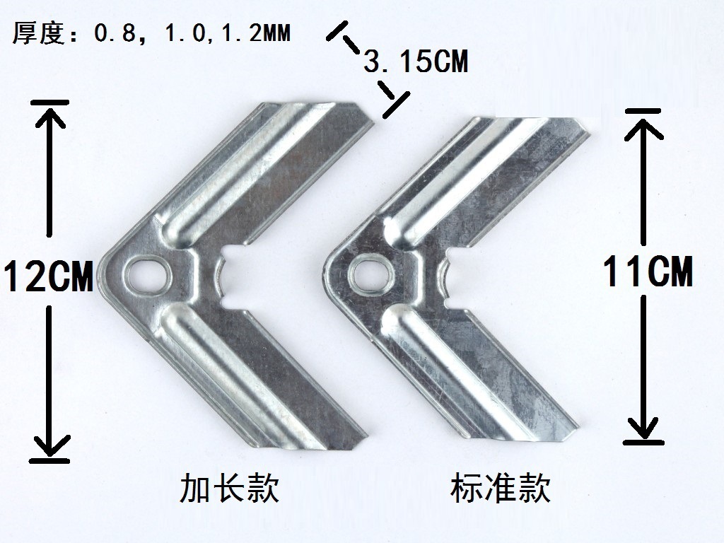 供应镀锌共板法兰风管角码,足厚0.8,1.0,1.2mm.不锈钢角码(图)