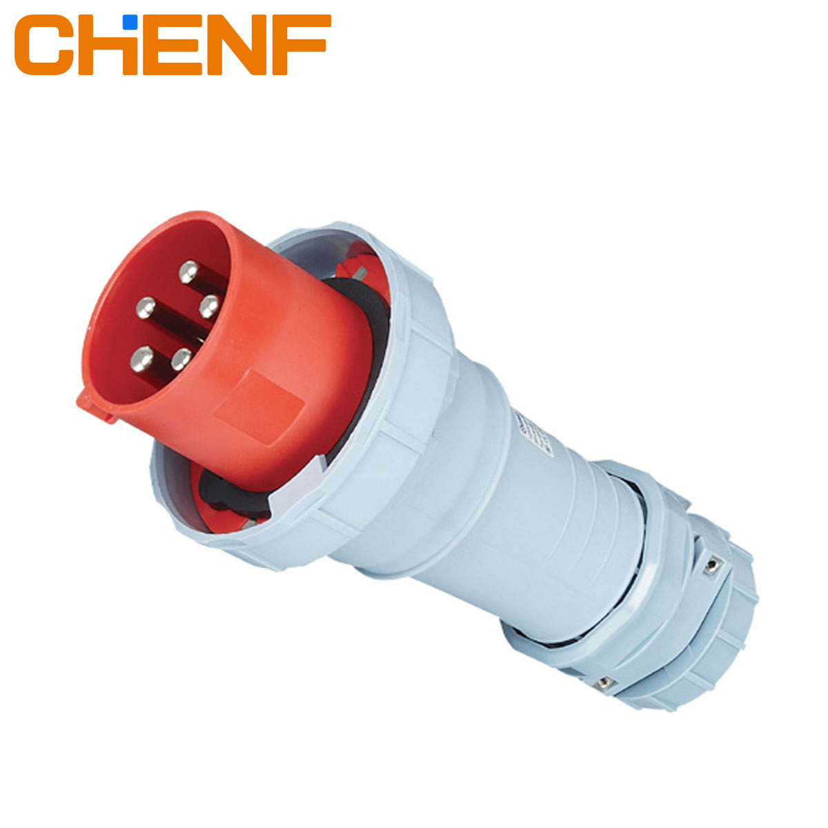 IP67,5P,125A冷藏集装箱专用工业插头,户外防化学腐蚀工业插头