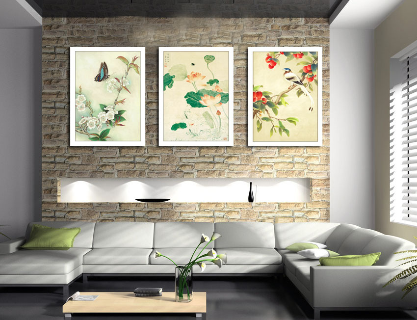 厂家直销 新中式 客厅别墅大堂壁画挂画 装饰画,厂家批发!