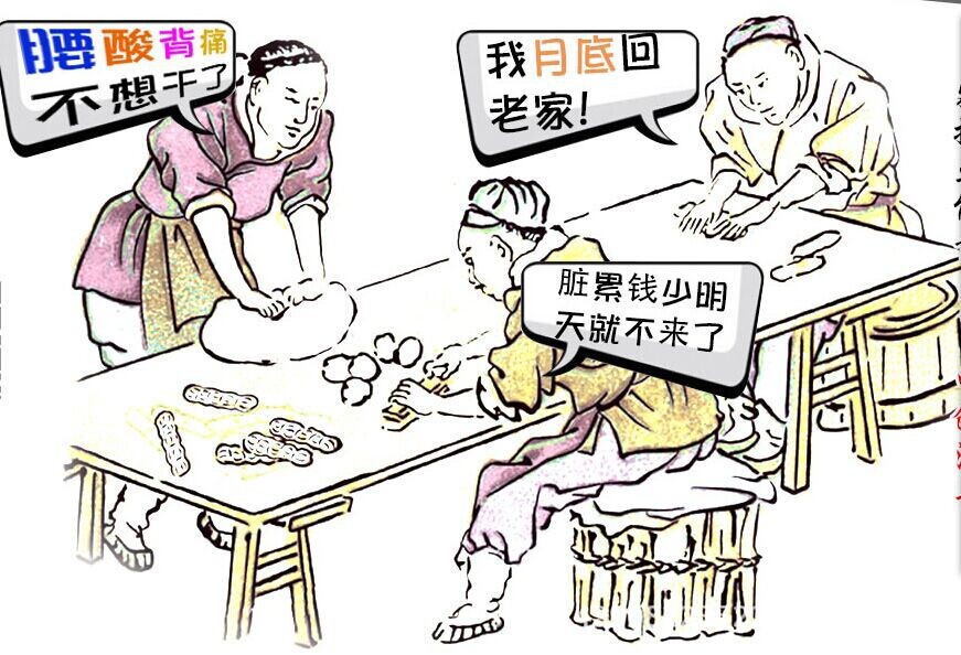 老式人工做包子机