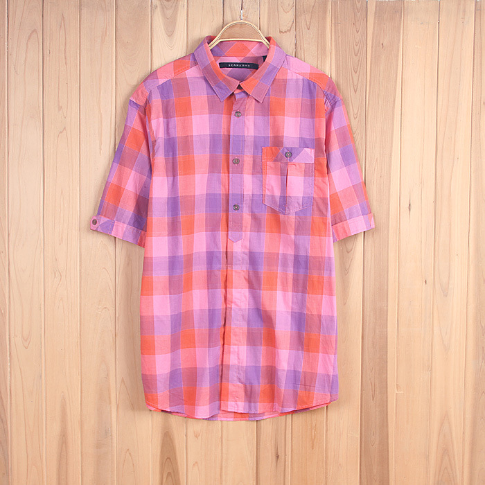 $2.11 For Men's Check Shirt Shirts Stocklots