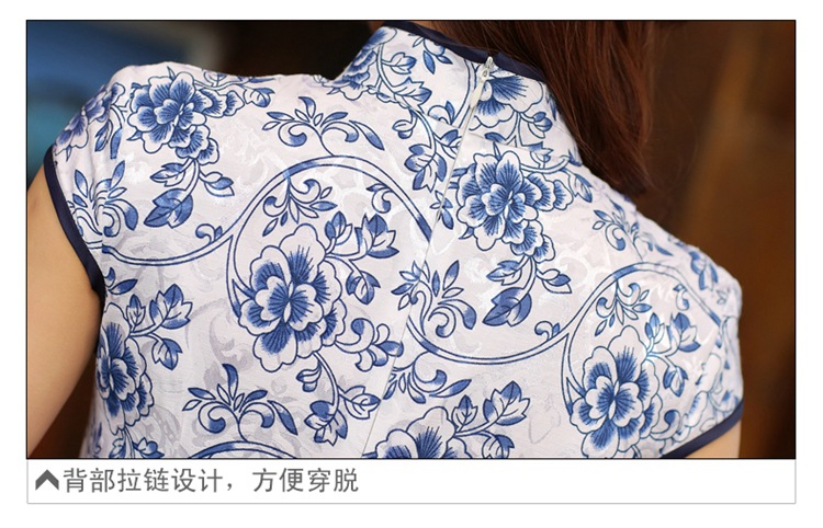 Well, according to 2015 summer dress new Korean Ice-silk and cotton cheongsam dress, long, sleek beauty improved skirt retro attire white blue XXL pictures, price, brand platters! Elections are good character, the national distribution, so why buy now enjoy more preferential! Health
