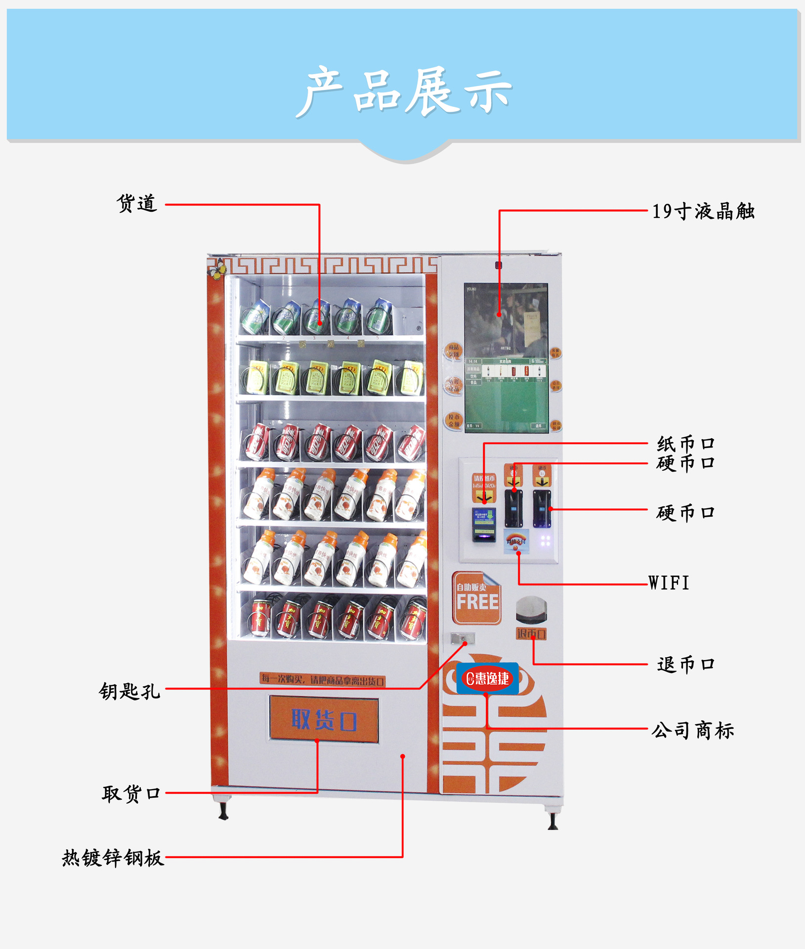 网站产品说明饮料机