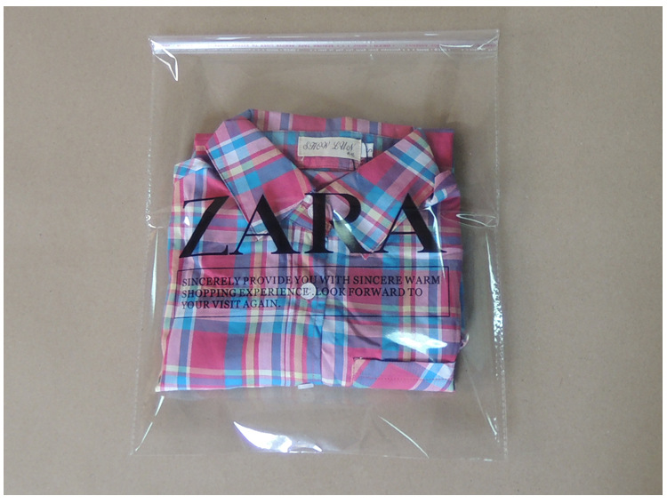 厂家直销 zara opp胶袋子现货批发 触感柔软 塑封袋 服装包装袋30