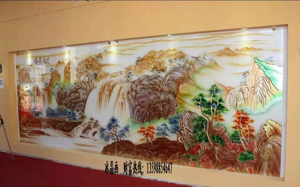 周口河南艺术玻璃画机器 冰晶画设备 水晶烤瓷画 玻璃画工艺品