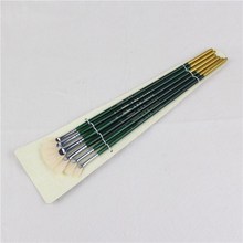 廠家供應馬奈畫材扇形筆水粉筆套裝 豬鬃油畫筆丙烯畫筆 水彩筆