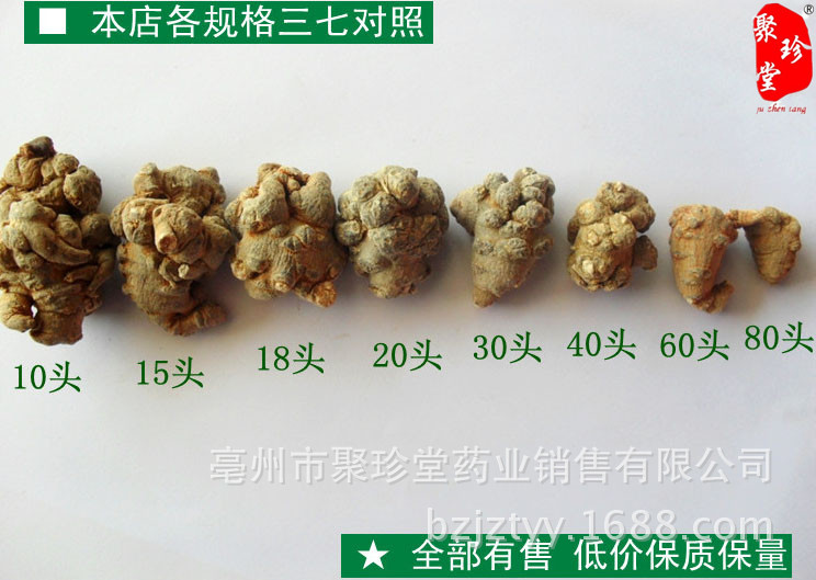 三七头不同头数区别