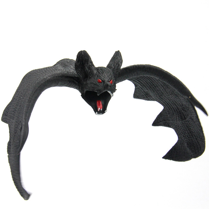 9inch Big Rubber Scary Hanging Vampire Bat Toy Prop Halloween Home