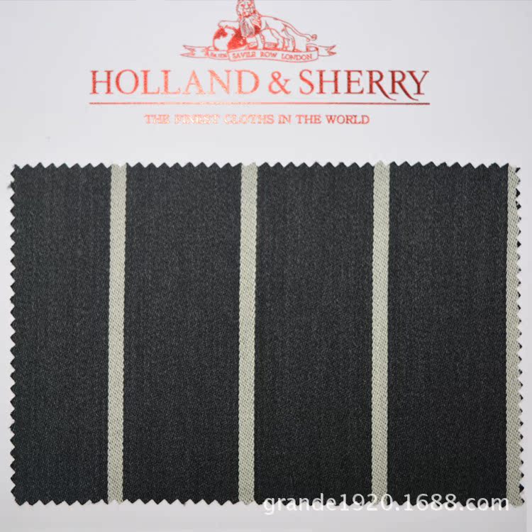 holland & sherry 英国进口西装面料 西服面料 威尼斯条