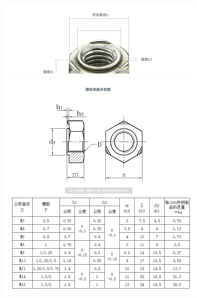 焊接螺母din929,点焊螺母,四方焊接螺母,六角焊接螺母m10