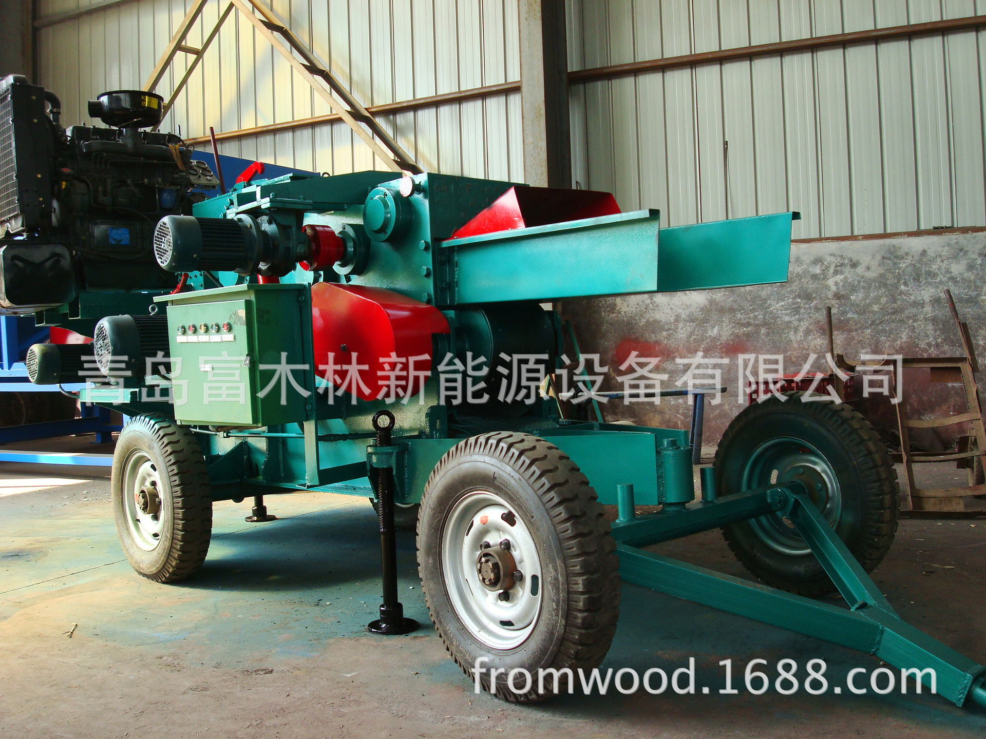 小型可牵引鼓式削片机